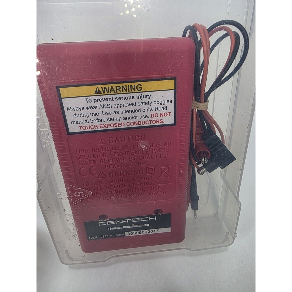 Cen-Tech 7 Function Digital Multimeter Tester Multi-tester AC/DC volt 90899 - Picture 4 of 5